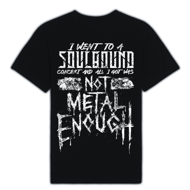 Produktbild T-Shirt "Not Metal Enough", schwarz (fairtrade) #1