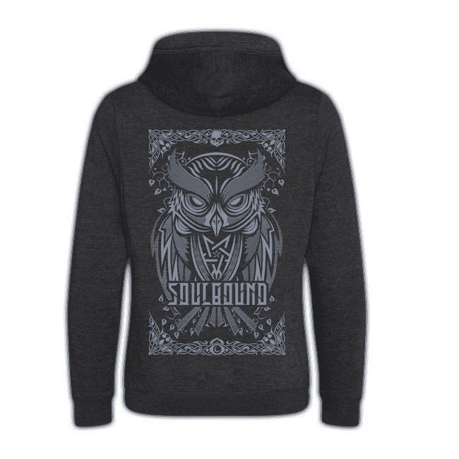 Produktbild Kuschelhoodie "OWL", Black Smoke (fairtrade) #2