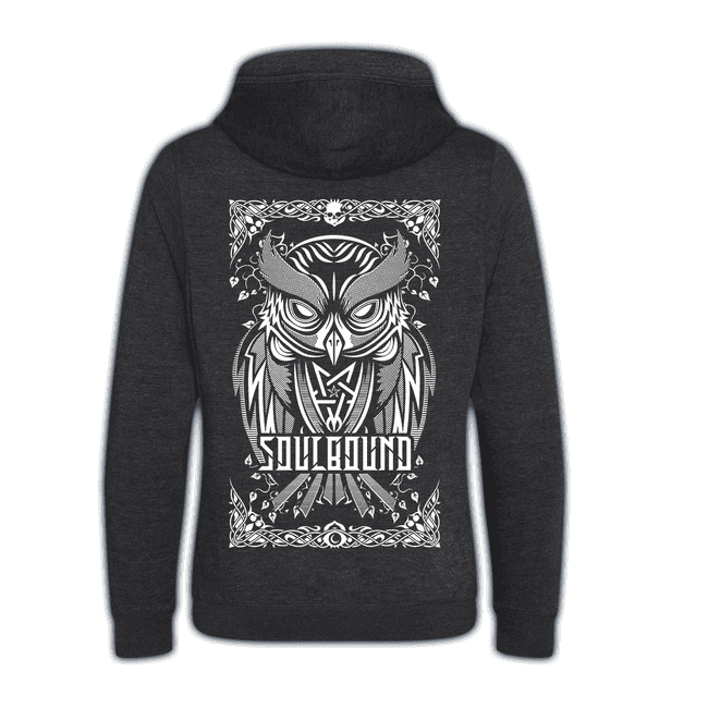 Produktbild Kuschelhoodie "OWL", Black Smoke (fairtrade) #2