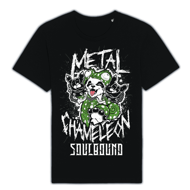 Produktbild T-Shirt "Metal Chameleon", schwarz (fairtrade) #1