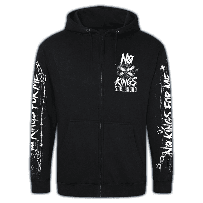 Produktbild Zipper "No Kings For Me", schwarz (fairtrade) #2