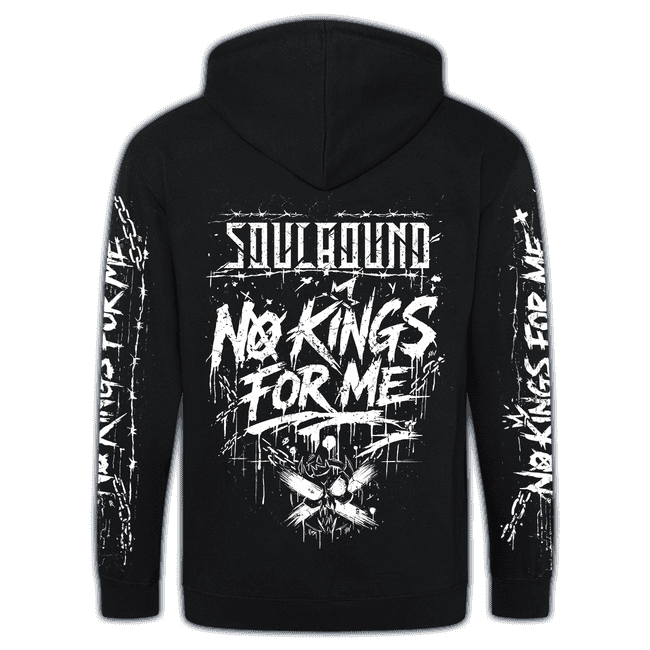 Produktbild Zipper "No Kings For Me", schwarz (fairtrade) #1